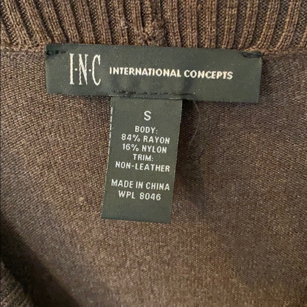 INC Brown Tunic - Picture 5 of 5